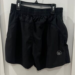 Black Dirty Mids Shorts